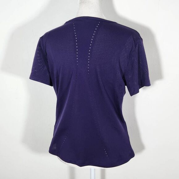 Under Armour Purple Activewear Top Size Medium UA Purple Fitted Athletic Tee - Picture 5 of 9